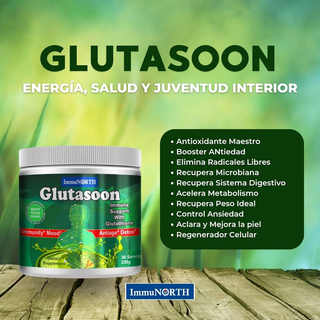 GLUTASOON DETOX ANTIEDAD SIST INMUNE PROMOTOR GLUTATION