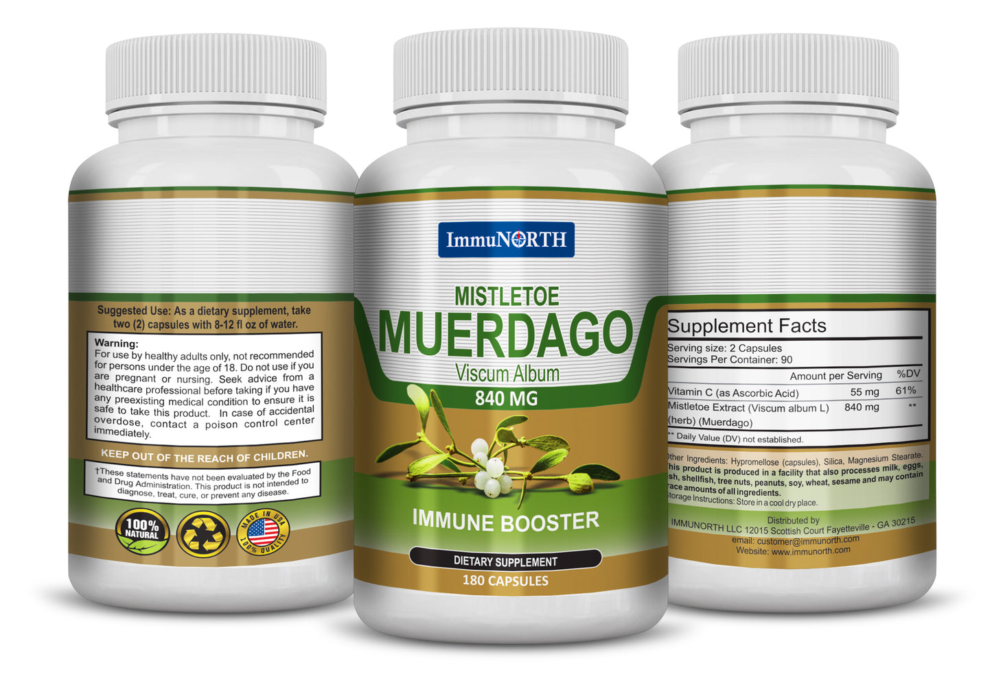 MUERDAGO VISCUM ALBUM L ALEMAN MAS VITAMINA C