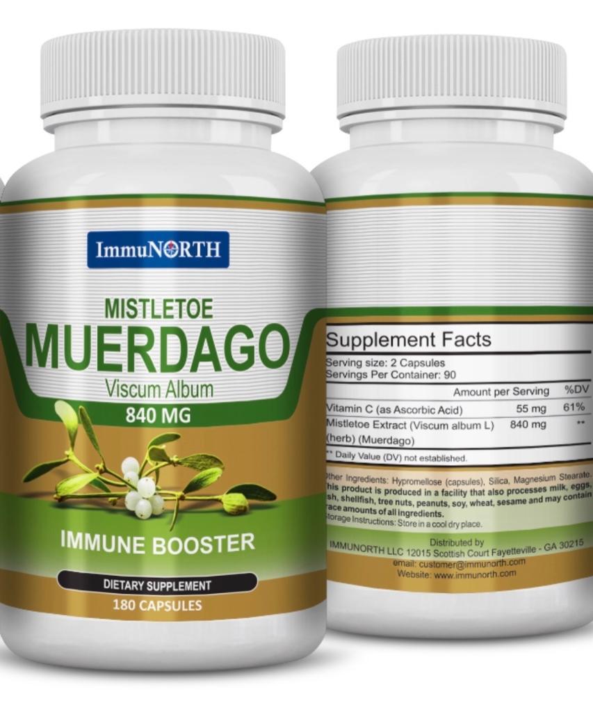 MUERDAGO VISCUM ALBUM L ALEMAN MAS VITAMINA C