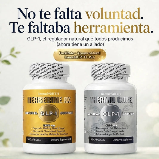 GLP-1 NATURAL Pack IMMUNORTH USA Berberina + Thermo Core
